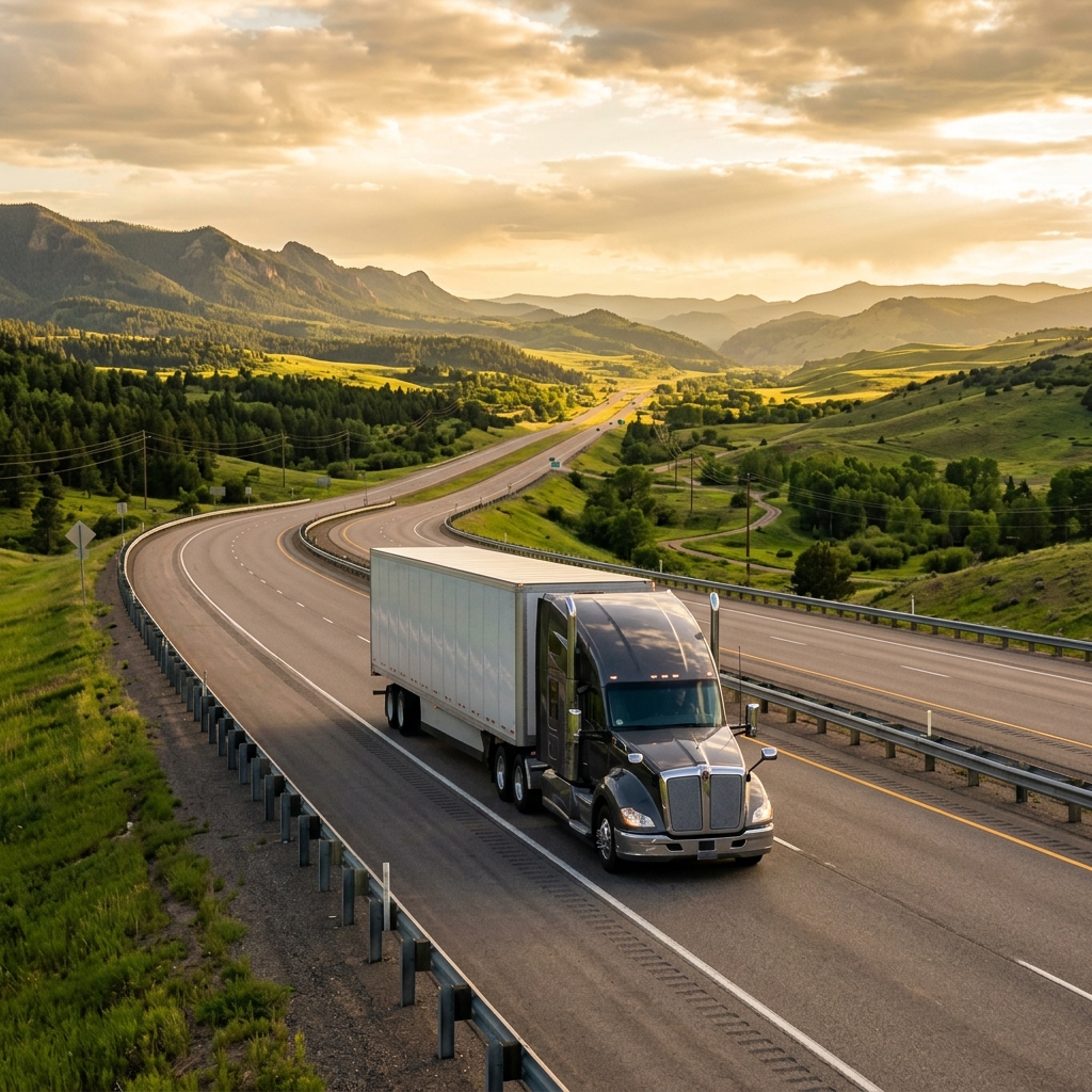 Professional trucking fleet managed by Anra Group dispatch services